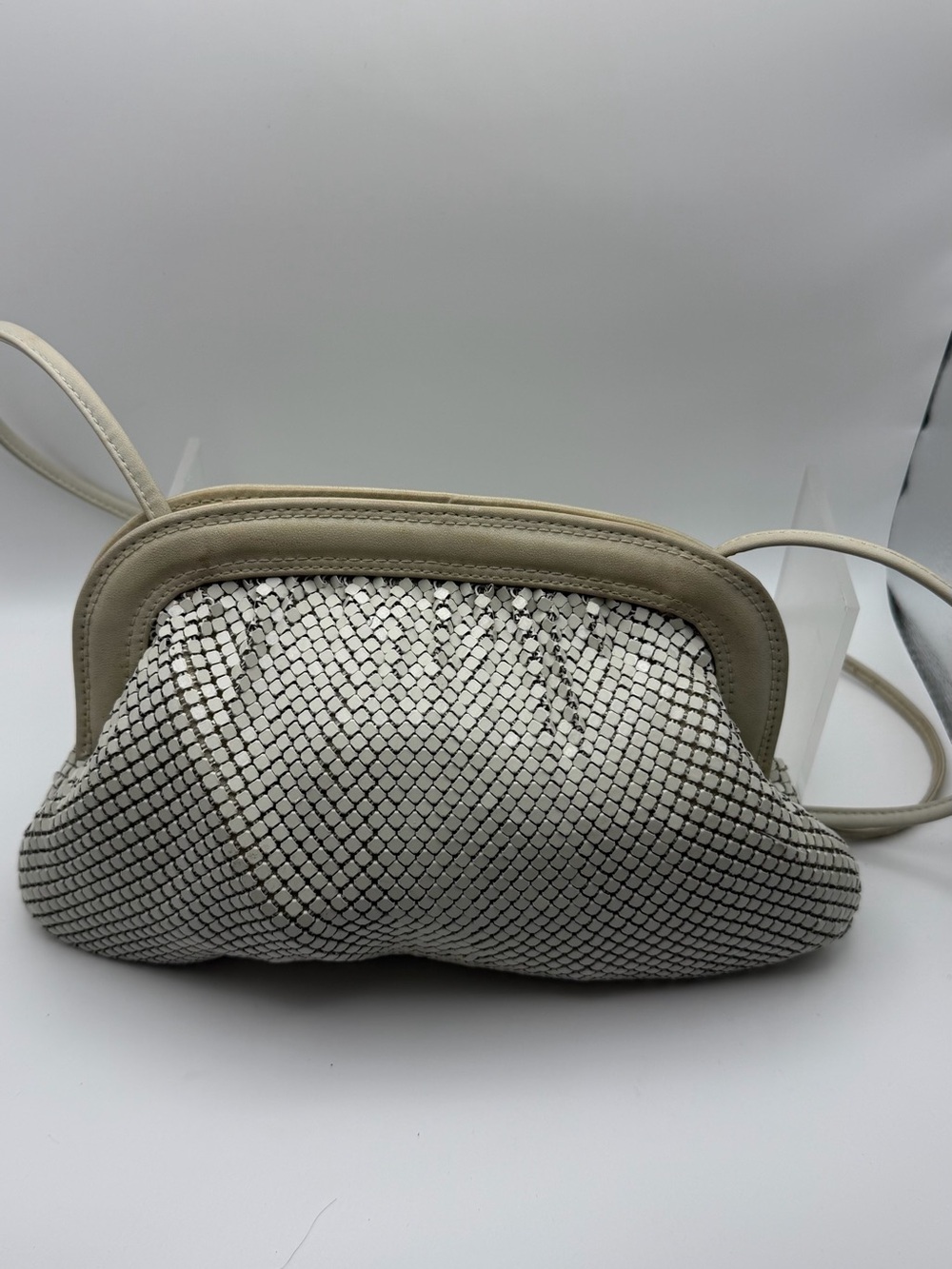 Vintage Whiting & Davis  Crossbody Bag - Minimalist Women's Shoulder Bag